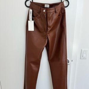 Aritzia Wilfred Melina leather pants